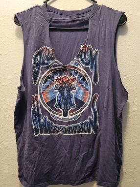 Harley-Davidson Blue Motorcycle Graphic Tank